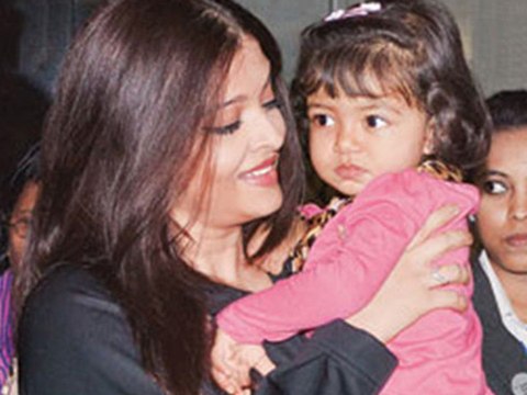 Aishwarya Rai Bachchan with Beti B Aaradhya Leaves for CANNES 2013