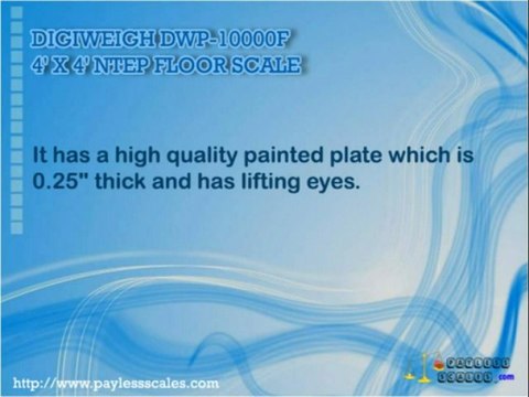 NTEP FLOOR SCALE - DIGIWEIGH DWP-10000F 4' X 4'