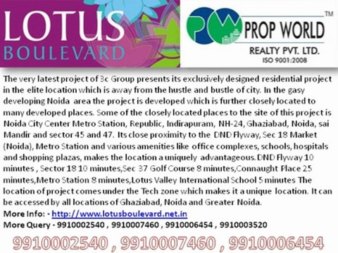 3c Lotus Boulevard 3c Lotus Boulevard Noida 9910007460 3c Lotus Boulevard Sector 100 Noida