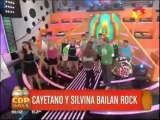 Silvina y Cayetano, bailaron en Cuestión de Peso