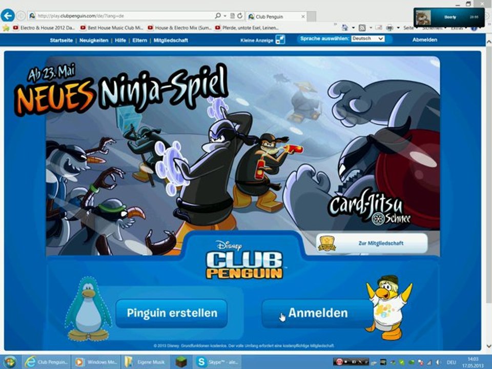 Club penguin vorbereitung