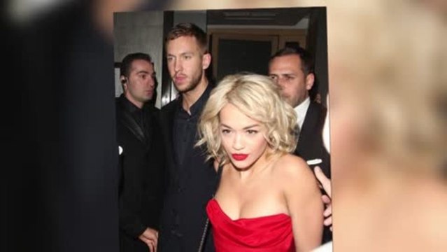 Rita Ora Sizzles in Red on Date Night With Calvin Harris