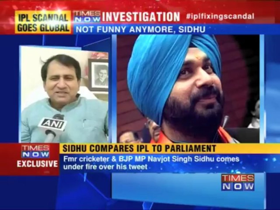 Navjot Singh Sidhu compares IPL to Parliament