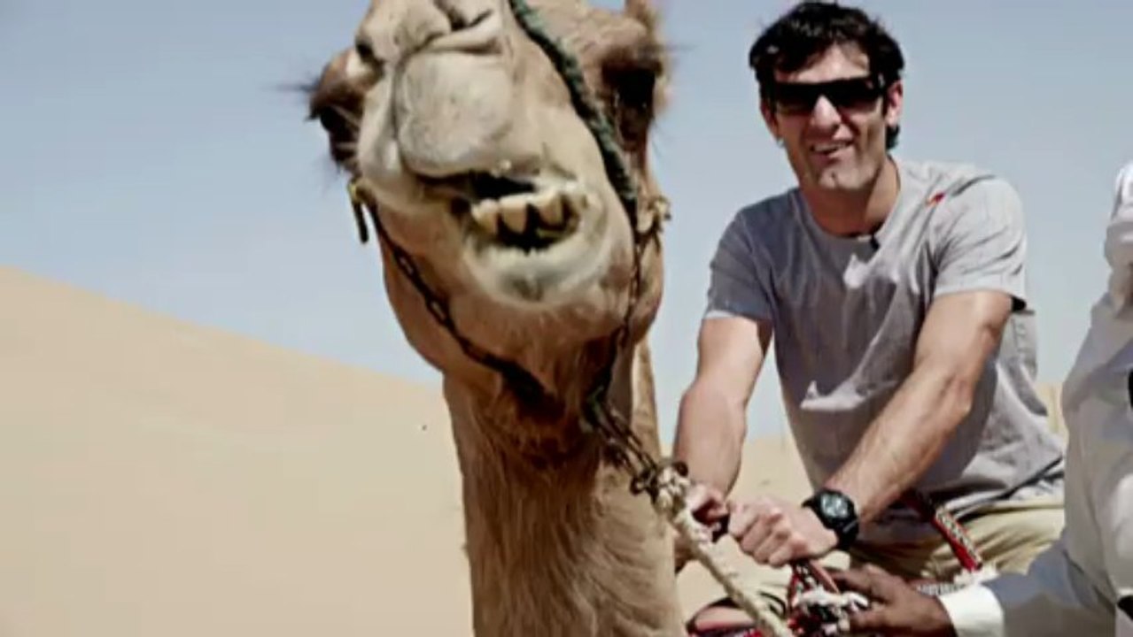 Mark Webber dans le désert d'Al Khatem