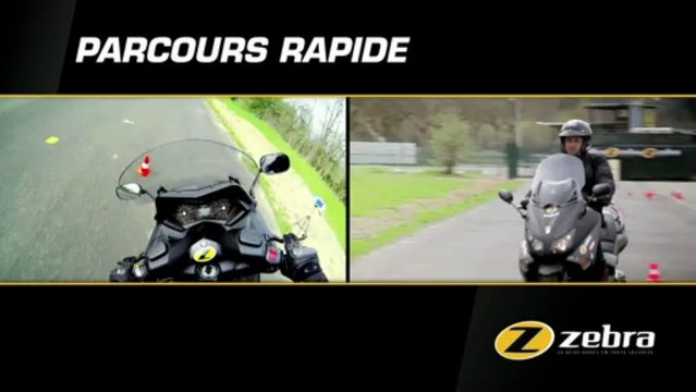 Zebra: permis A 2013: parcours rapide du plateau