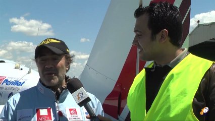 José Garcia à l’Aéroclub de Carcassonne pour le 17ème Tour « Rêves de Gosses », organisé par l’association Les Chevaliers du Ciel :