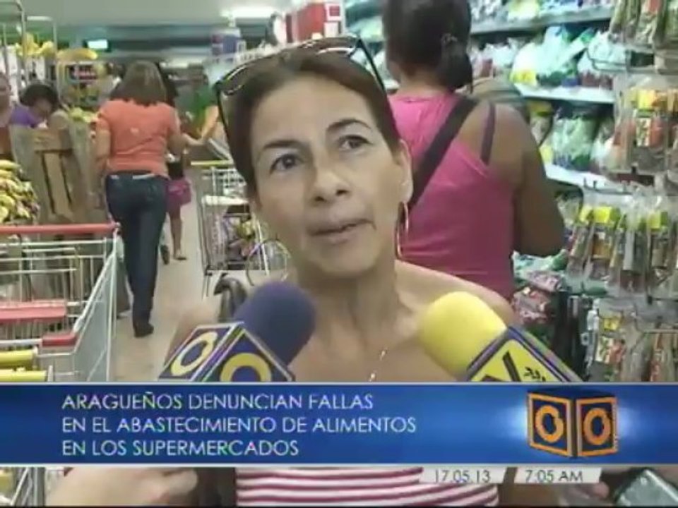 Colas en mercados de Maracay para comprar productos básicos