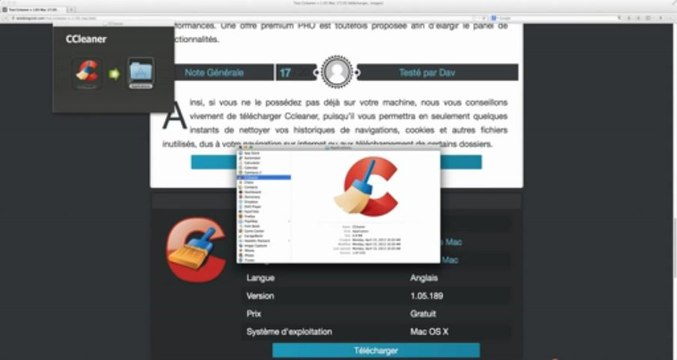 Télécharger et installer CCleaner Mac