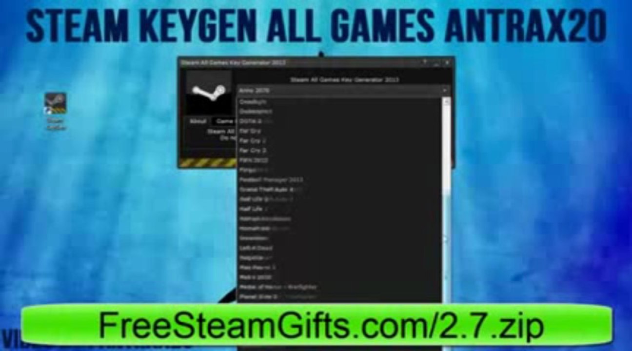 STEAM KEY GENERATOR 2013 ALL GAMES 2013 µ Générateur de clé Télécharger gratuitement
