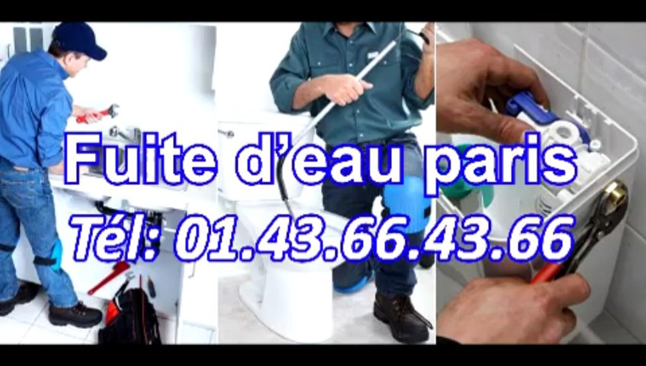 Fuite d’eau paris Tél: 01.43.66.43.66