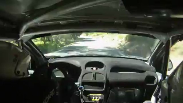 Caméra embarquée ES7 Les Bastides Rallye de La Sainte Baume 2013 206 Maxi F2000/14 Rives Cormerais