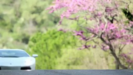 La Lamborghini Aventador dans l'arrière-pays romain