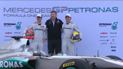 La présentation de la Mercedes MGP W02