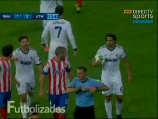 Expulsión de Cristiano Ronaldo en la final de la Copa del Rey