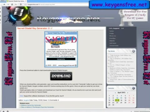 Sacred Citadel License Keys Codes + Crack