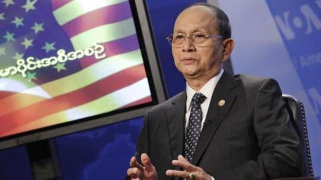 Myanmar president in historic US visit