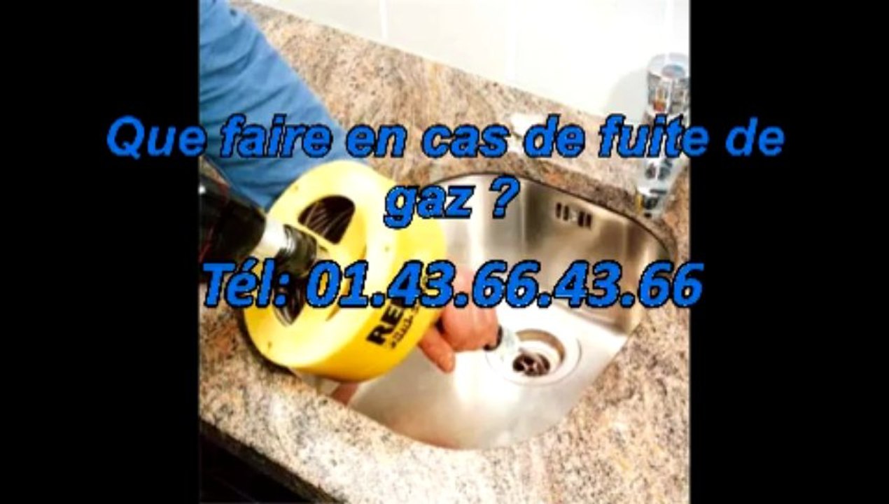 Que faire en cas de fuite de gaz ? Tél: 01.43.66.43.66