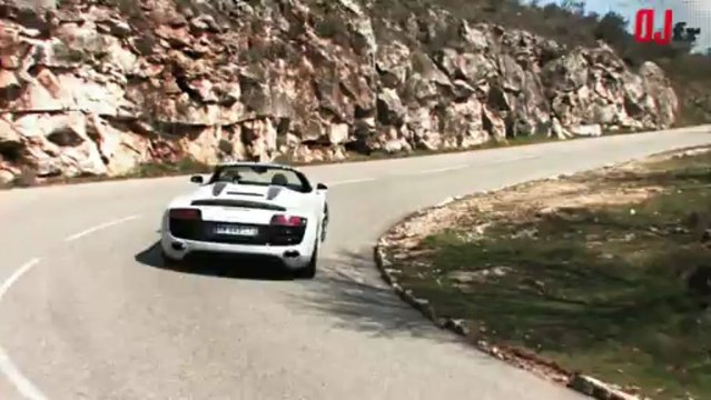 Essai Audi R8 V10 Spyder 2010
