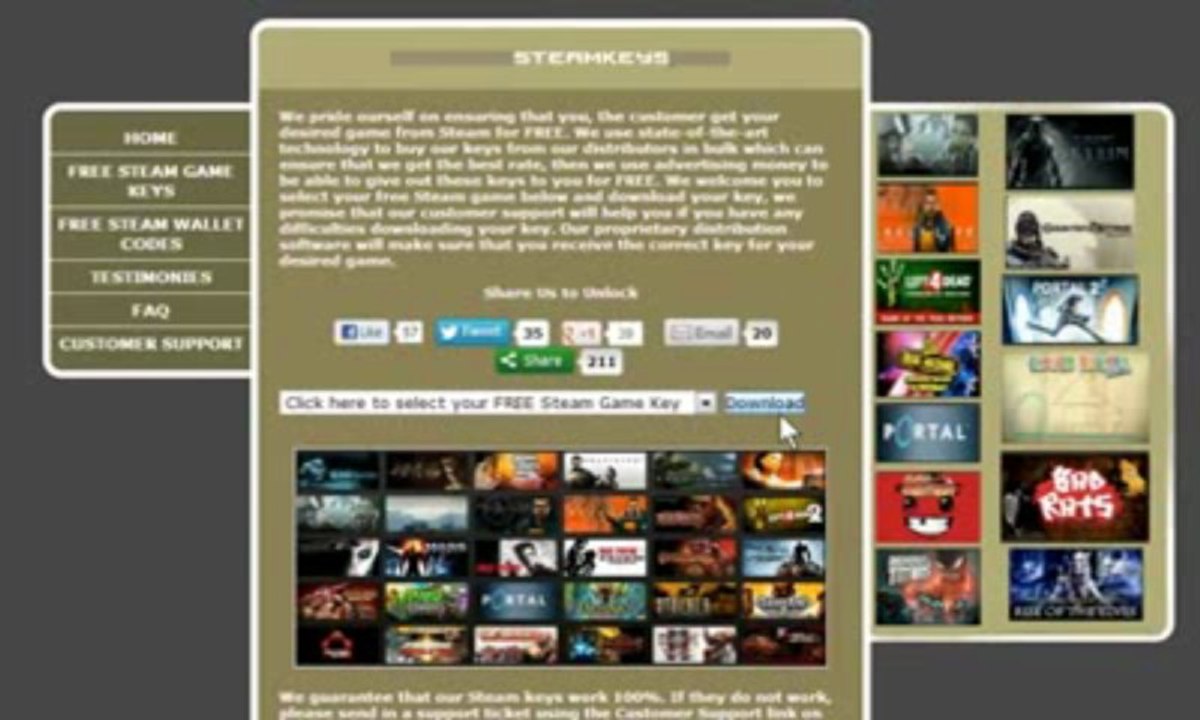 Download free Steam Key Generator!!! -