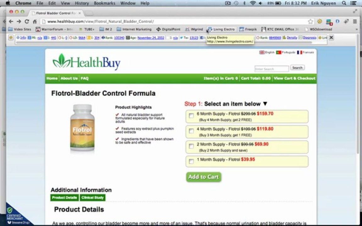 Flotrol Bladder Control Formula - Flotrol Bladder Control Formula Review - Gift inside