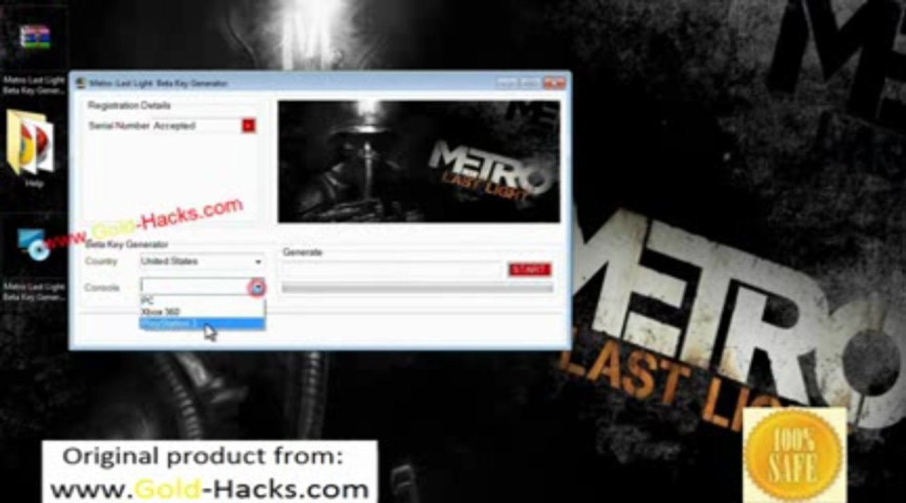 Metro Last Light Key Generator mai - juin 2013 mettre à jour