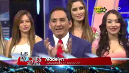 Madeleyn se presenta por  primera vez en las Noches del Fútbol