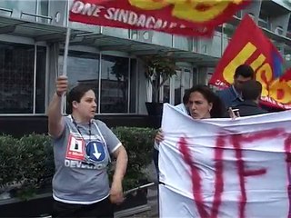 Napoli - La protesta dipendenti Romeo (17.05.13)