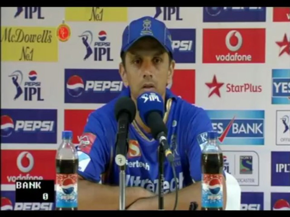Rajasthan Royals Rahul Dravid misses spinners