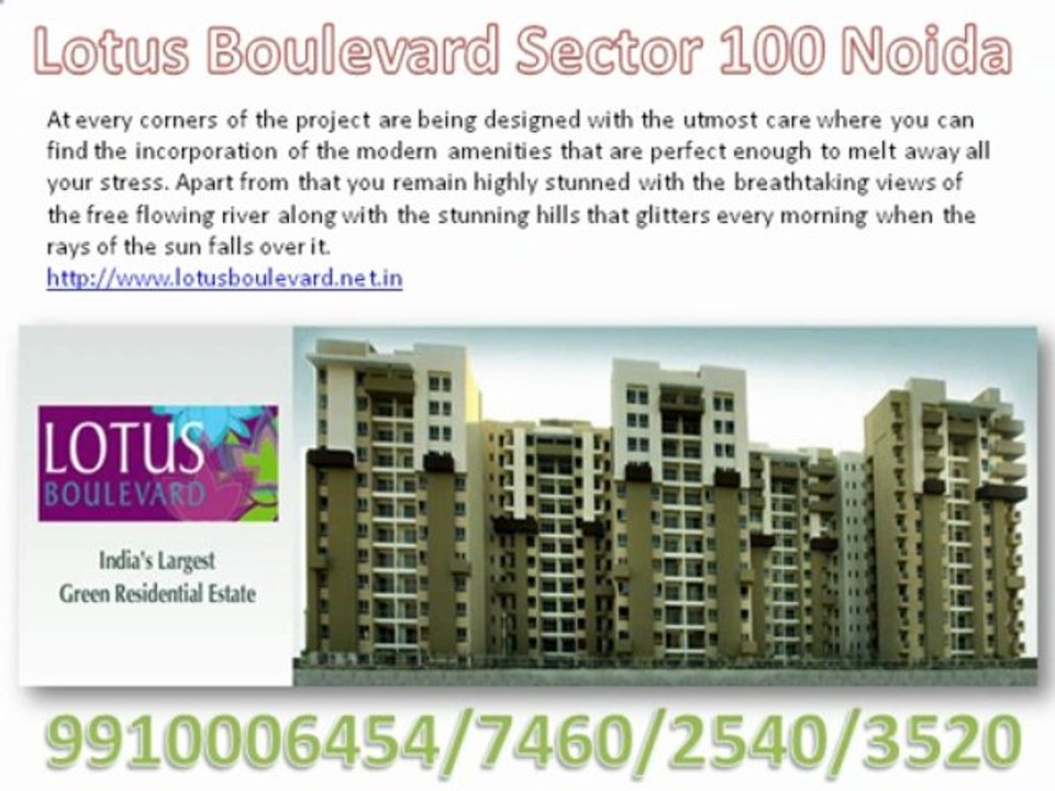 Lotus Boulevard,Lotus Boulevard Noida, 9910003520 ,3c Lotus Boulevard,3c Lotus Boulevard Noida