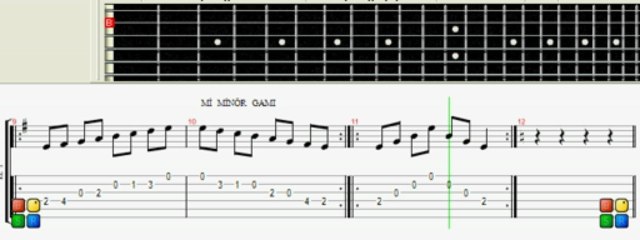 GİTAR  DERSİ  -  Minör  Gamlar - ( 0543 232 91 22 : Taci Hoca )