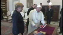 German Chancellor Merkel meets Pope Francis