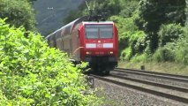 Züge zwischen Bad Breisig und Sinzig, MRCE NIAG 145, Railion 145, 101, 2x 140, 185, 4x 146, 9x 460