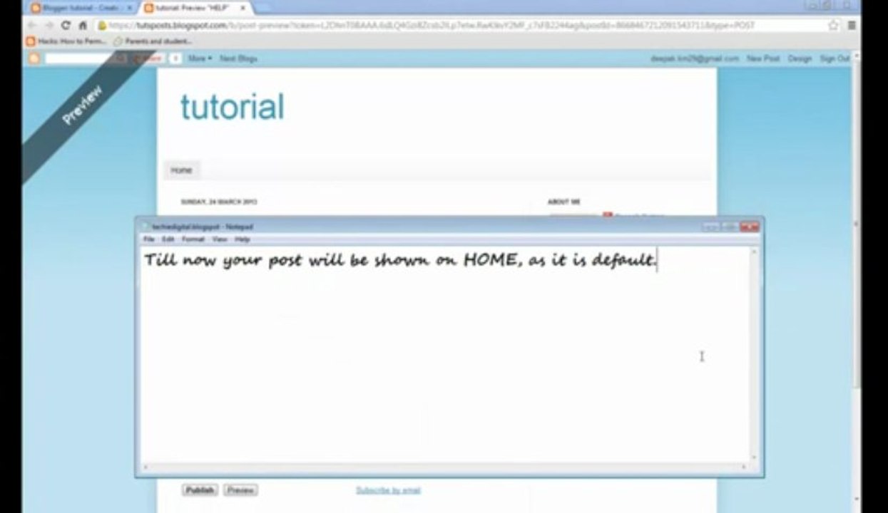 How to put posts on different pages in blogger and how to put navigation bar By MNRAQ