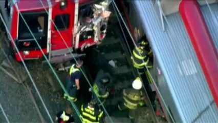 Choque de trenes en EEUU