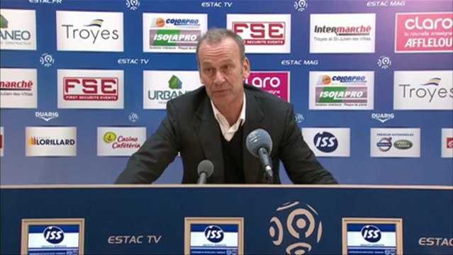 Conférence de presse ESTAC Troyes - Girondins de Bordeaux : Jean-Marc FURLAN (ESTAC) - Francis GILLOT (FCGB) - saison 2012/2013