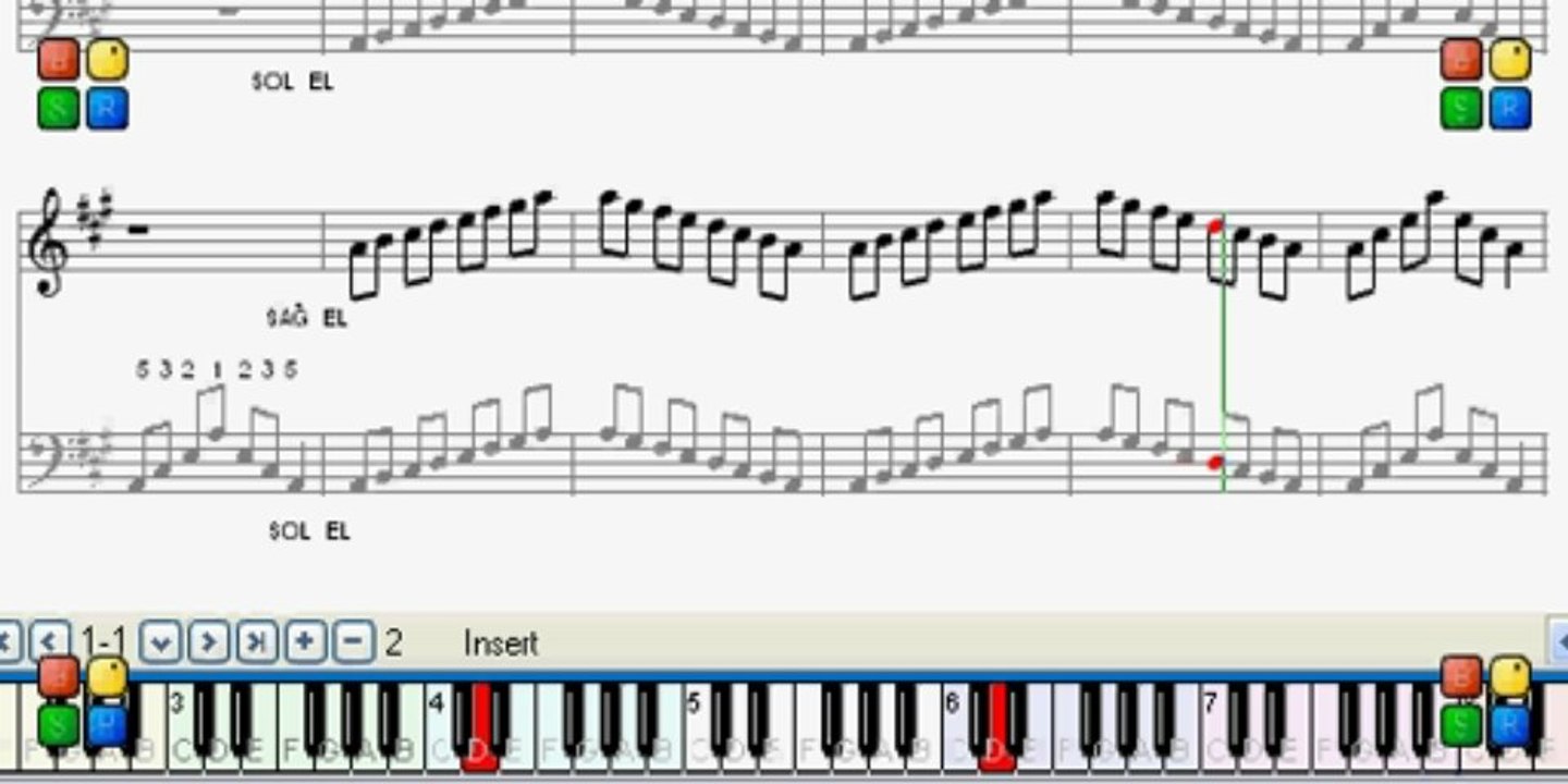 PİYANO  DERSİ  -  La  Majör  Gamı - ( 0543 232 91 22 : Taci Hoca )