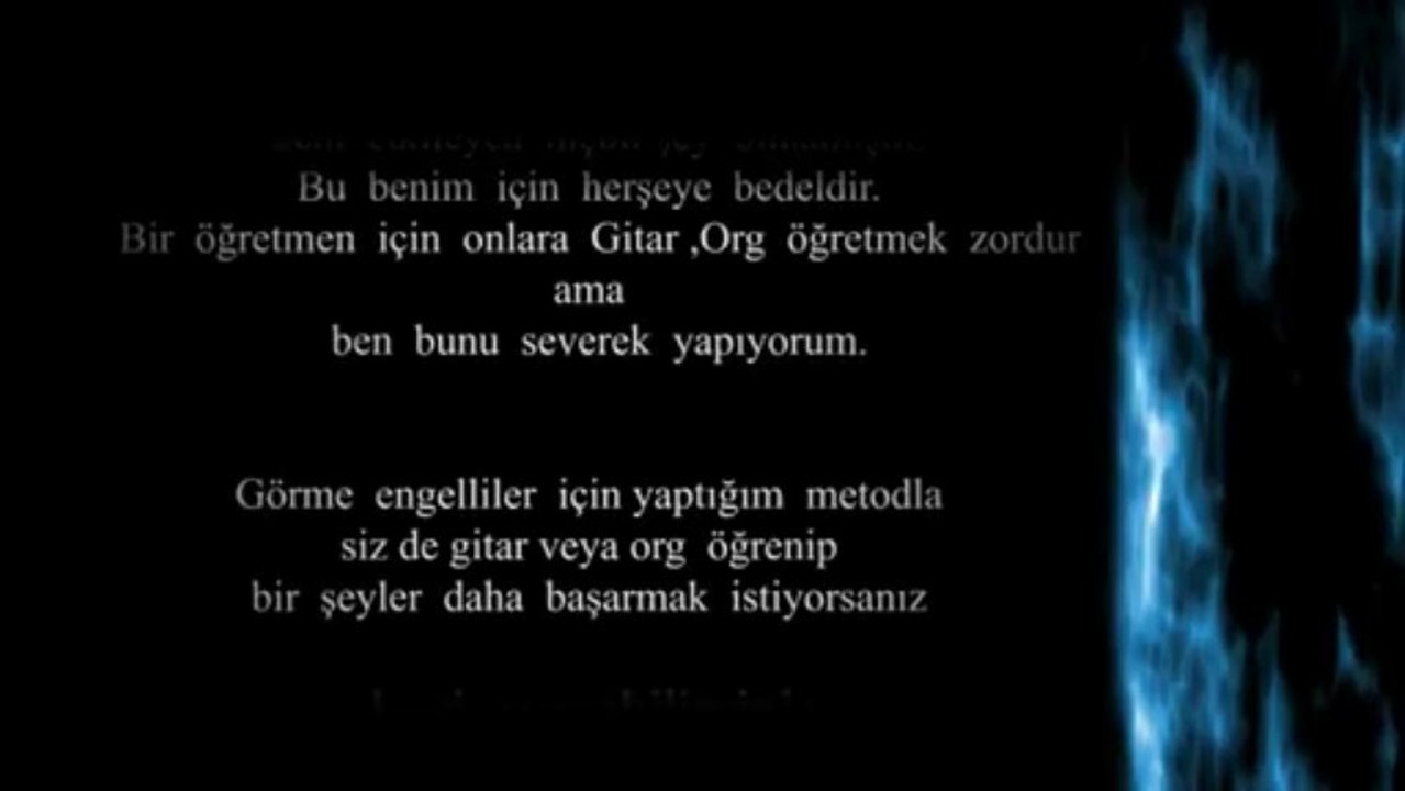 Görme Engellilere GİTAR ve ORG DERSİ - Taci Hoca - 0543 232 91 22