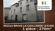 A vendre - Maison/villa - BRIVE LA GAILLARDE (19100) - 1 pièce - 270m²
