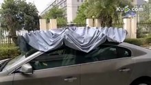 Automatic car umbrella--Invite global investment