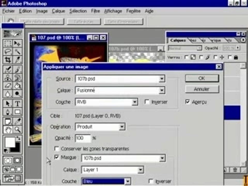 Commande appliquer une image