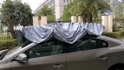 Solar automatic car umbrella with remote control--Invite Oversea Investment