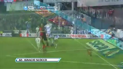 Gol de Scocco. Quilmes 0 Newell
