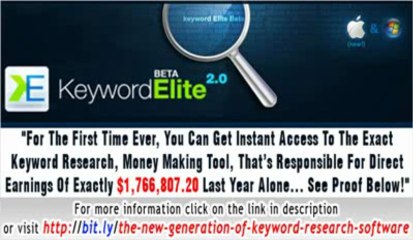 Keyword Elite 2.0: The New Generation Of Keyword Research Software! | Keyword Elite 2.0: The New Generation Of Keyword Research Software!