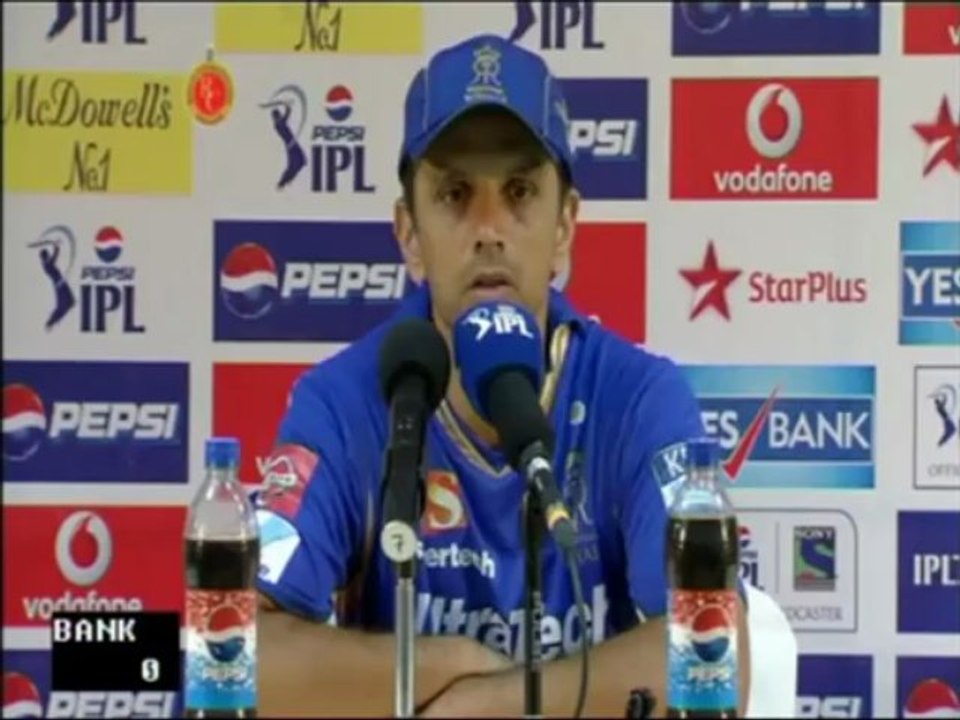 Rajasthan Royals Rahul Dravid misses spinners