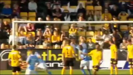 An amazing front-flip throw-in assist from Norway (Lillestrøm v Sandnes)