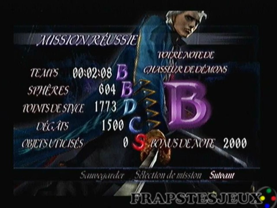 [PS2] GameTest Devil May cry 3 Edition Special : Vergil