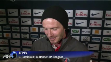 PSG: les premiers mots du jeune retraité David Beckham