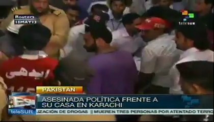 Asesinan a dirigente política en Karachi, Pakistán