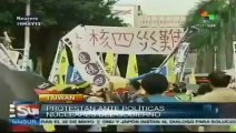 Protestas en Taiwan ante políticas nucleares del Gobierno