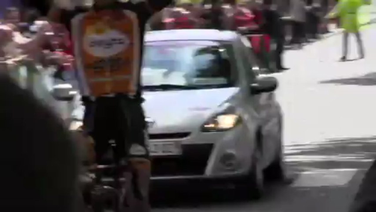 Arrivée 4è étape (Ronde de l'Isard 2013)